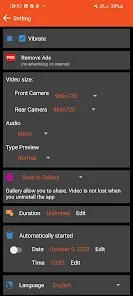 تسجيل فيديو و الهاتف مغلق بجودة عالية screenshot 4